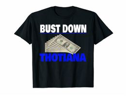 Bust Down Tiana Blueface beroemde crypzwart t -shirt voor hiphop -fans S6XL losse size tee shirt8578141