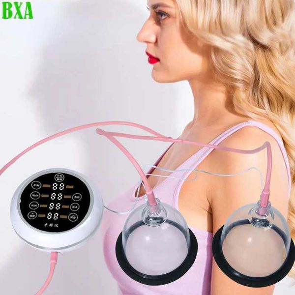 Buste Enhancer New Electric Mream Enhancement Instrument Pompe Vacuum Cup Massage Machine de Machine de relevé Prise de relevé 2 tasses Q240509