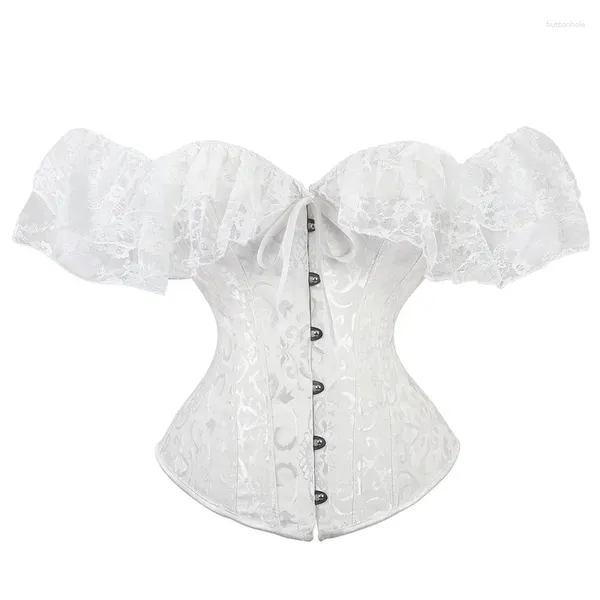 Bustiers Corsets à manches courtes pour femmes, couleur unie, col bateau, haut court ajusté, blanc/noir, 2023