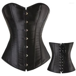 Bustier Korsetten Zwart Wit Korset Sexy Dames Gotische Stijl Plus Maat S-6XL Top En WaistCorset Victoriaans