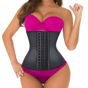 Bustiers Corsets Burvogue Latex taille formateur sous le buste et os en acier Cincher minceur corps Shaper pour les femmes grande taille