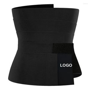 Bustiers korsetten aangepast logo polyester elastictummy wrap rond taille band riem rubber elastisch elastisch 4 meter lengte