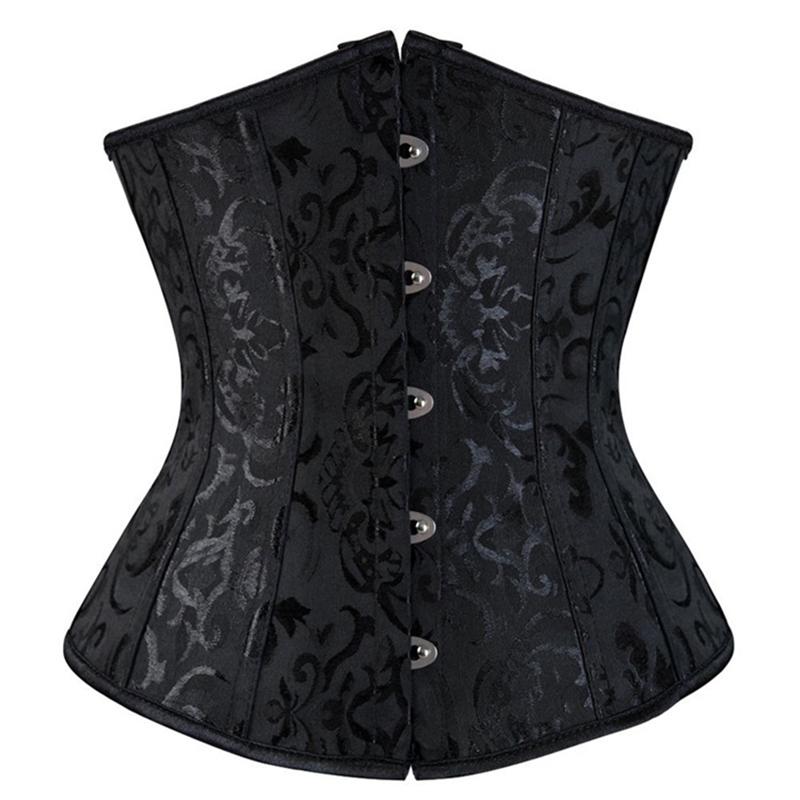 Bustiers Korsetten Gothic Corset Vrouwen Sexy Underbust Taille Trainer Shaper Bruiloft Plus Size Corpete Corselet Zwart Wit S-3xlbustiers