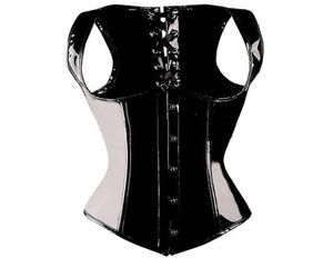 Bustiers korsetten PVC Goth riem onderborst taille cincher bustier corset g-string maat S-2xl body shaper snelle levering3701676