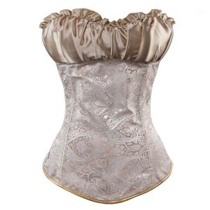 Bustiers Corsets Renaissance gothique Corset Sexy surbuste et pour femmes fermeture éclair côté corps Shaper plus mince Costume grande taille S-6XL