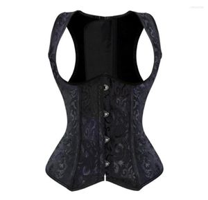 Bustiers corsets modélisation du corps gothique sexy sous le buste brodé vintage Jacquard Cincher gaignement de gaiement lingerie5234909