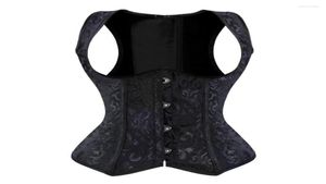 Bustiers corsets modélisation du corps gothique sexy sous le buste brodé vintage jacquard cincher gaignes gaignement lingerie6468545