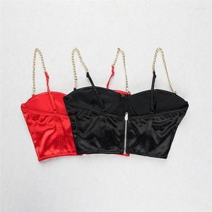 Bustiers Corsets Sexy Lady Sling Stremwrap Trendy Fashionable Metal Chain Polyester confort