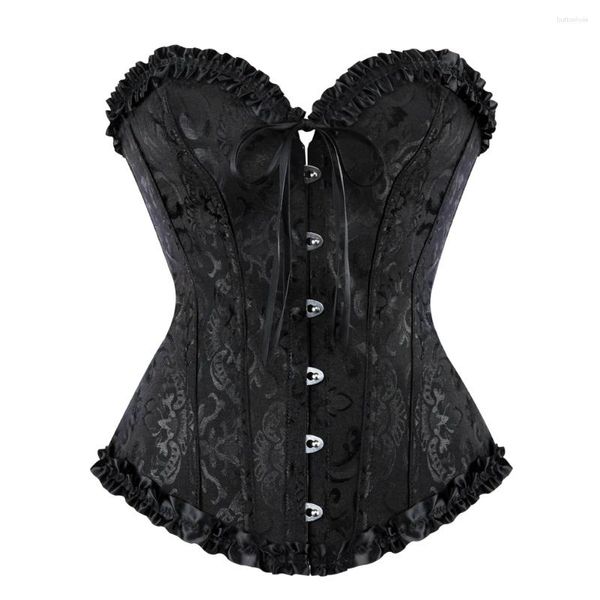 Bustiers Corsets Mujeres sexys Bustier Lace Up Corset Top Boned Wisting Trainer Overbust Ropa de adelgazamiento