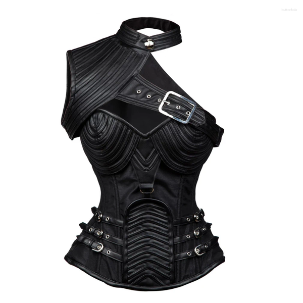 Bustiers Corsets Sladuo Vintage Gothique Femmes Plus Taille 6XL Taille Formateur Acier Désossé Steampunk Overbust Halter Corset Et Armure Vêtements