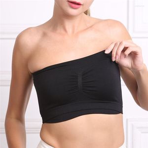 Bustiers Corsets Soutien-gorge sans bretelles Femmes Sous-vêtements Tube Tops Invisible Crop Top Élastique Wrap Respirant Dos Nu Grande Taille Sans Couture Sexy