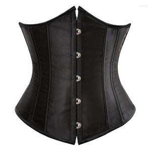 Bustiers corsets la liste de mode corset de la mode f￩minine de taille trop grande gaine du ventre vintage blanc gothique blanc gothique noir