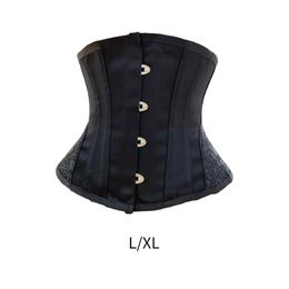 Bustiers Corsés Mujeres Bustier Underbust Corset Body Shaper Entrenador de cintura Lencería Elegante Steampunk Streetwear Banda ancha para Skir Pants C