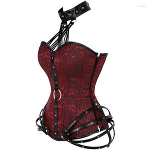 Bustiers Corsets femmes Sexy gothique et haut Club de fête Steampunk Bustier Burlesque surbuste à lacets Lingerie ShapewearBustiers