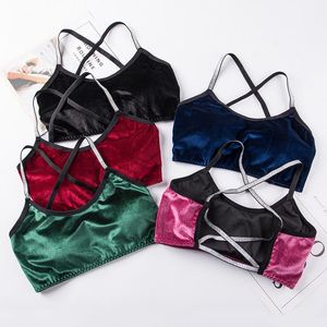 Bustiers Corsets Mujeres Tube Top Ropa interior sin costuras Push Up Bra Crop Lencería sexy Back Hollow Bralette Cropped Bandeau acolchado TopsBustiers