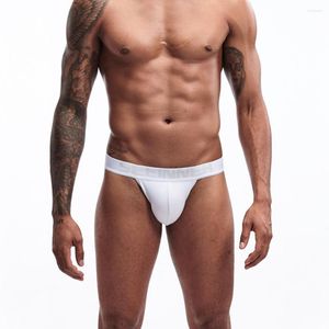 Bustiers Corsés Traje de baño para mujer Hombres Sexy Tenedor alto Calzoncillos de algodón puro u Oonvex Bolsa de bolsillo Color sólido Europa América Moda Bikinis de cintura baja YF4P