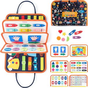 Busy Board Toddler Travel Toys Montessori Activité éducative Activité Sensory Toys for Kids Autism Preschool Learning Gift