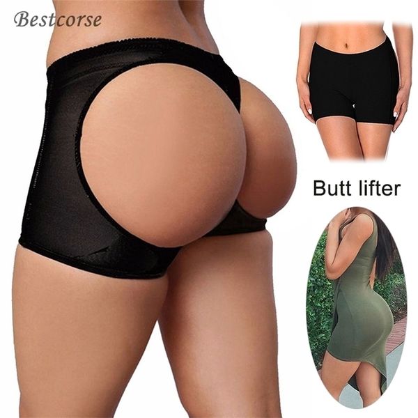 Butt Lifter Shaper Culottes Shorts Butt Lift Sous-vêtements Slips Femmes Body Shaper Sexy Ass Push Up Panty Fesse Ouverte Hanche Booty 220628