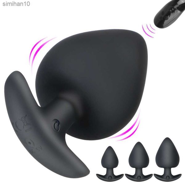 Butt Plug Dildo Anal Vibrador Anal Plug Juguete sexual para hombres Mujer Hombre Masaje de próstata Punto G Vibrador 10 Frecuencia Control remoto inalámbrico L230518