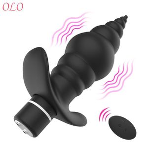 Butt Plug sexy speelgoed voor mannen Vrouwen 9 modus Anale kralen Vibrator Mannelijke prostaatstimulator Winkel Erotisch