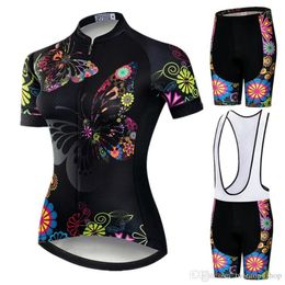 Butterfly 2022 Pro Cycling Jersey Set Women Protam Mountain Bike Deskleding Anti-UV Bicycle Wear Short Sleeve Cycling Clothing259999