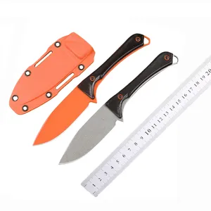 Butfly BM15201or Straight Fixed Blade Couteau S90V BLADE SANTOPRENE Handle de poche tactique Hasse EDC Toolet Tool Couteaux