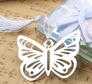 Butterfly Bookmarks Metal met kwastjes Briefpapier Geschenken Bruiloft Gunsten Roestvrij staal