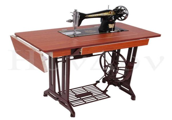 Máquina de coser vintage para el hogar, máquina de coser con pedal, manual, eléctrica, gruesa, marca mariposa, 2707547