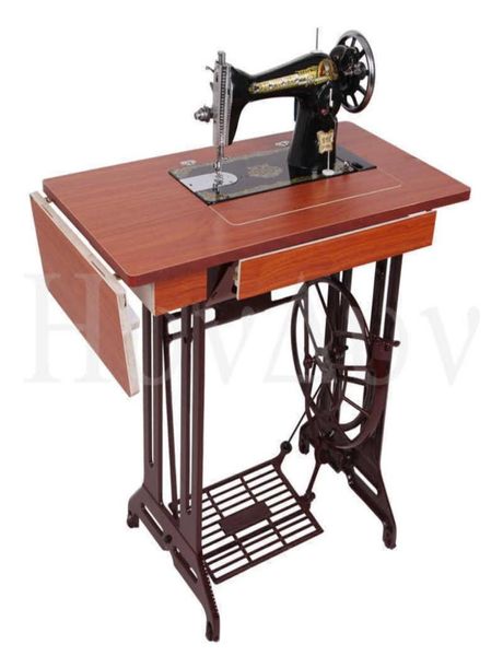Machine à coudre domestique vintage de marque papillon, machine à coudre à pédale manuelle électrique épaisse, machine à coudre 2214599