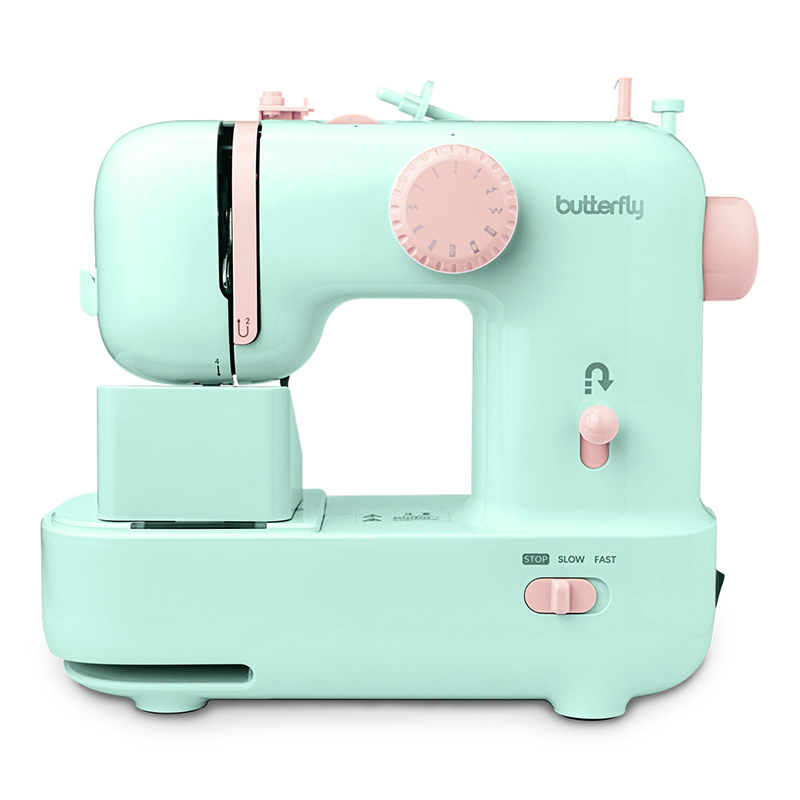 Butterfly brand M21 household sewing machine mini latte sewing machine small eat thick desktop multifunctional electric new model.