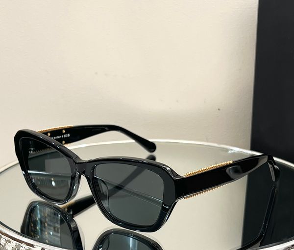 Lunettes De soleil à chaîne papillon, verres noirs/noirs pour femmes, lunettes De soleil Sonnenbrille, lunettes De soleil Gafas De Sol UV400 avec boîte