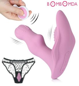 Vibrateur de gode papillon pour femmes stimulatrice clitoris jouets érotiques sex-shop bistie sans fil vibratrice toys sexuels pour adulte y13070998