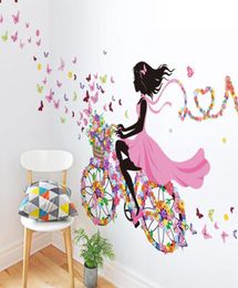 Butterfly Fairy Girl Wall Autocollant amovible PVC Art décalcomanies pour enfants chambre salon salle de jeux d'étude de Noël Cadeaux de Noël 6240438