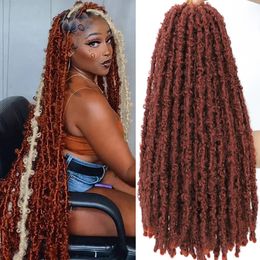 Papillon Faux Locs Crochet Cheveux Super Longs Prébouclés En Détresse Doux Pour Les Femmes Noires Tresses 231226