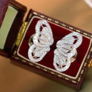 Anneau de doigt papillon AAAAA Zircon 925 en argent Sterling bagues de fiançailles de mariage pour les femmes bijoux de fête d'anniversaire de mariée