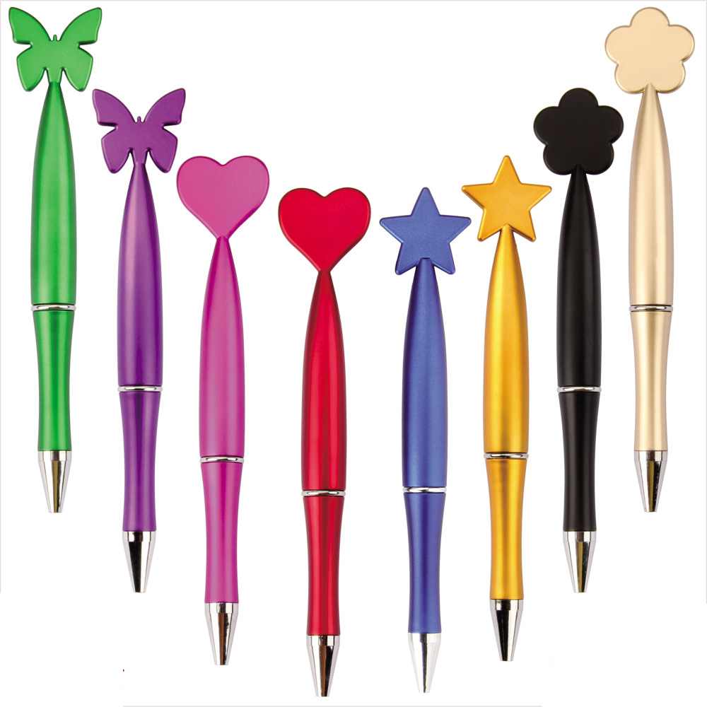 Stylo à bille papillon coeur étoile mignon Kawaii stylos stylo d'affaires encre noire pour bureau école stylo fête faveur enfants meilleurs cadeaux