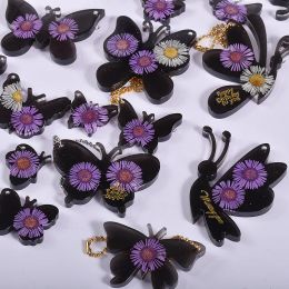 Boucles d'oreilles à feuilles papillons pendentif époxy résine moule en silicone artisanat artisanat fabriquant des moules de bijoux pendentif bricolage