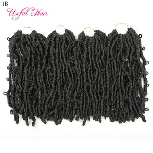 Butterfly Locs Synthetische Haarverlenging 12 inch Haak Knopen Locks BraidRF Vlinders Breien Spot 2021 Vlinders