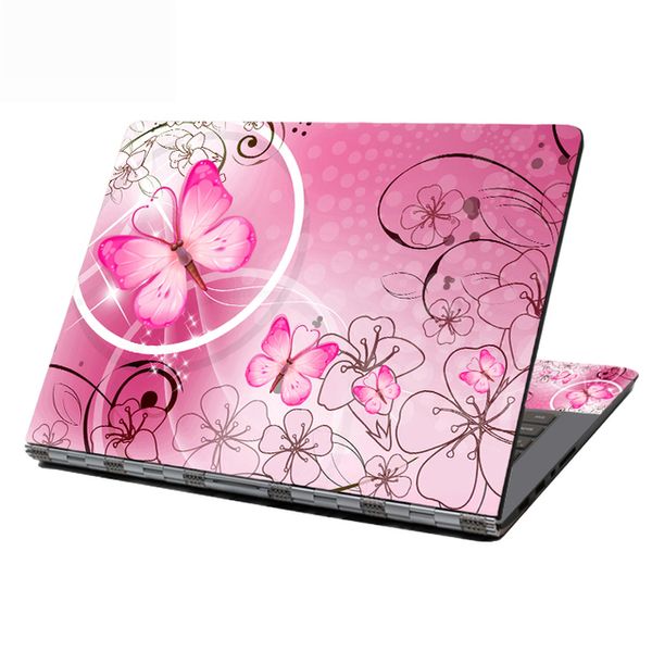 Pegatina de mariposa para portátil, protectores de piel, pegatinas de flores, cubierta para Hp, Dell, Lenovo, Asus, Acer, ordenador portátil, calcomanía de 15 pulgadas, calcomanías decorativas