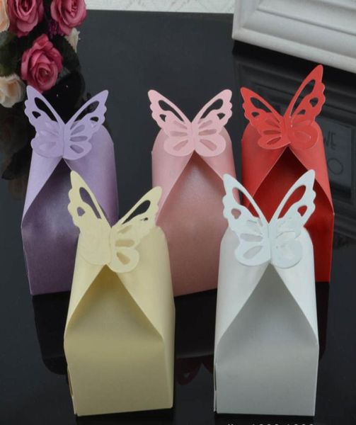 Papillon fête faveur de mariage cadeau bonbons Bomboniere boîtes bébé douche créative et joyeuse boîte papillon fête décorations mariage 1299486