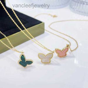 Vlinder hanger ketting waterdichte elegante vriendinnen cadeau kettingen bruiloft voor vrouw sieraden topkwaliteit 18 kleur