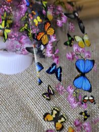 Butterfly Plum Flow Nail Art Transfer Foils coloré enveloppe complète Nail Autocollant décoration de bricolage Tool 4397633