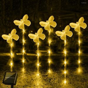 Vlinder zonnelamp decoratief plastic waterdicht gazon zacht verlichting route landschap licht voor tuin