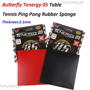 Vlinderwendie 05 Tafeltennisrubber Ping Pong Sponge 2,1 mm omgekeerde lijm Racket Cover Training Accessoires 752