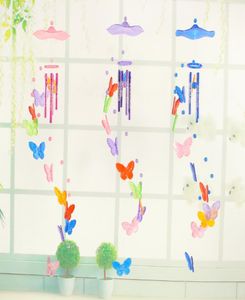 Butterfly Wind Caring Ornements créatifs de jardin créatif Décoration artisanat Enfants d'anniversaire cadeau papillons pendentif vent carillon décor3963700