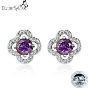 Butterflykiss In 05 Karaat S925 Sterling Sliver Oorbellen Voor Vrouwen Bruiloft Sieraden Gift Trend Oor Accessoires 240112