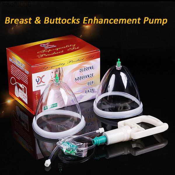 Bomba de aumento de senos para glúteos, conjunto de ventosas, dispositivo de succión al vacío de elevación, ventosas dobles, aumento de senos femeninos L230520