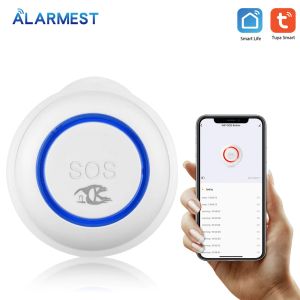 Button Alarme le plus d'alarme WiFi SOS Bouton de panique d'urgence Fonctionner avec Smart Life for Home Security System
