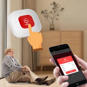 Knop tuya wifi sos alarmknop oudere noodpaniekknop oude man persoonlijke zelfverdediging home inbreker alarmsensor smart life app