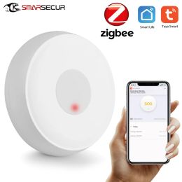 Knop ZigBee draadloze SOS/noodknop Pager voor valarmpatiënt Alert System werkt met Tuya Zigbee Hub